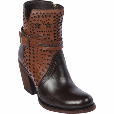 Botas Cortas de Cuero para Mujer en Horma Oval 1   - from alligatorwarehouse.com