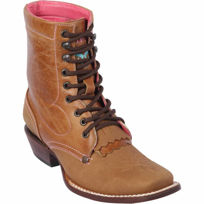 Botas Cortas de Cuero para Mujer en Horma Rodeo 3   - from alligatorwarehouse.com