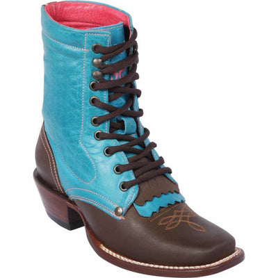 Botas Cortas de Cuero para Mujer en Horma Rodeo 1   - from alligatorwarehouse.com