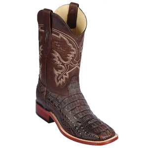 Botas Cuadrada de Cocodrilo Caiman Lomo Gasso - Los Altos Boots