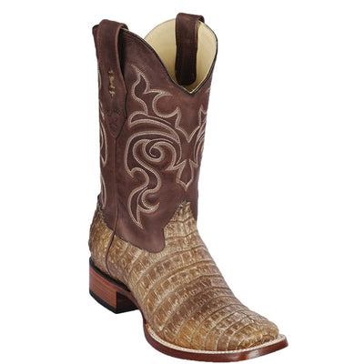 Botas Cuadrada de Cocodrilo Caiman Panza Sahara 3 LAB-8228232-060  - from alligatorwarehouse.com