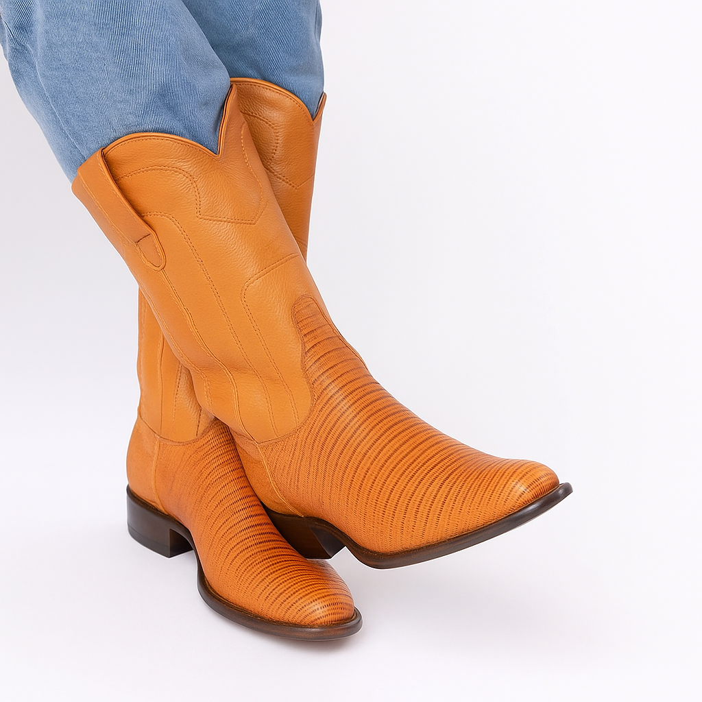 Botas de Armadillo Lizard Original Horma Roper 9 LAB-690751-060  - from alligatorwarehouse.com