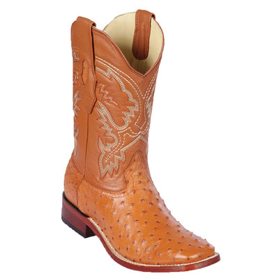 Botas de Avestruz Horma Ranchera Cuadrada Ancha C 4 LAB-8220318-060  - from alligatorwarehouse.com