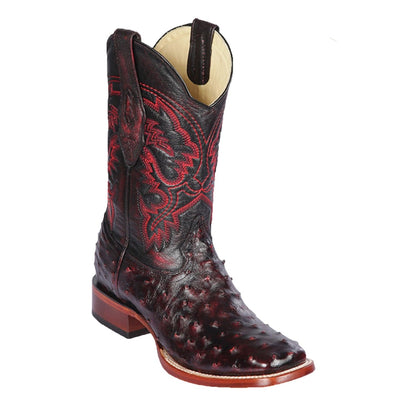 Botas de Avestruz Horma Ranchera Cuadrada Ancha C 1 LAB-8220318-060  - from alligatorwarehouse.com