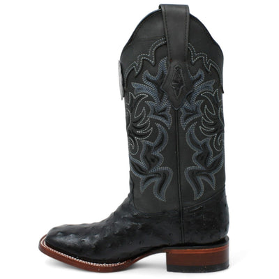 Botas de Avestruz Original en Punta Cuadrada para Dama LAB-3220305 3 LAB-3220305-050  - from alligatorwarehouse.com