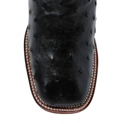 Botas de Avestruz Original en Punta Cuadrada para Dama LAB-3220305 7 LAB-3220305-050  - from alligatorwarehouse.com