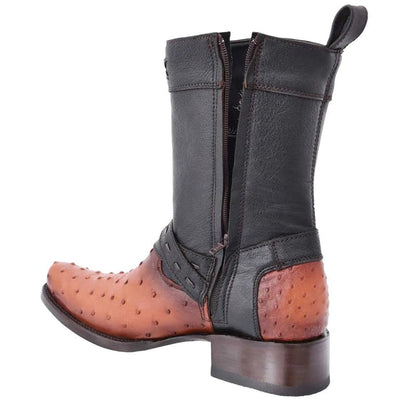 Botas de Avestruz Original Horma Cuadrada WD 2   - from alligatorwarehouse.com