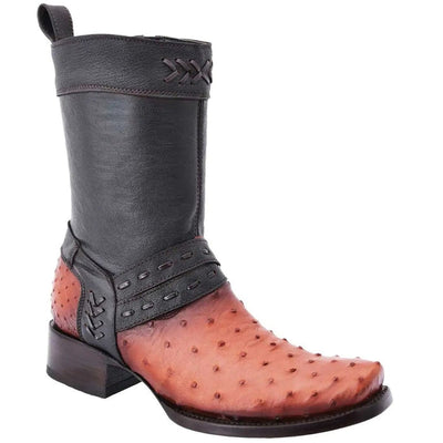Botas de Avestruz Original Horma Cuadrada WD 1   - from alligatorwarehouse.com
