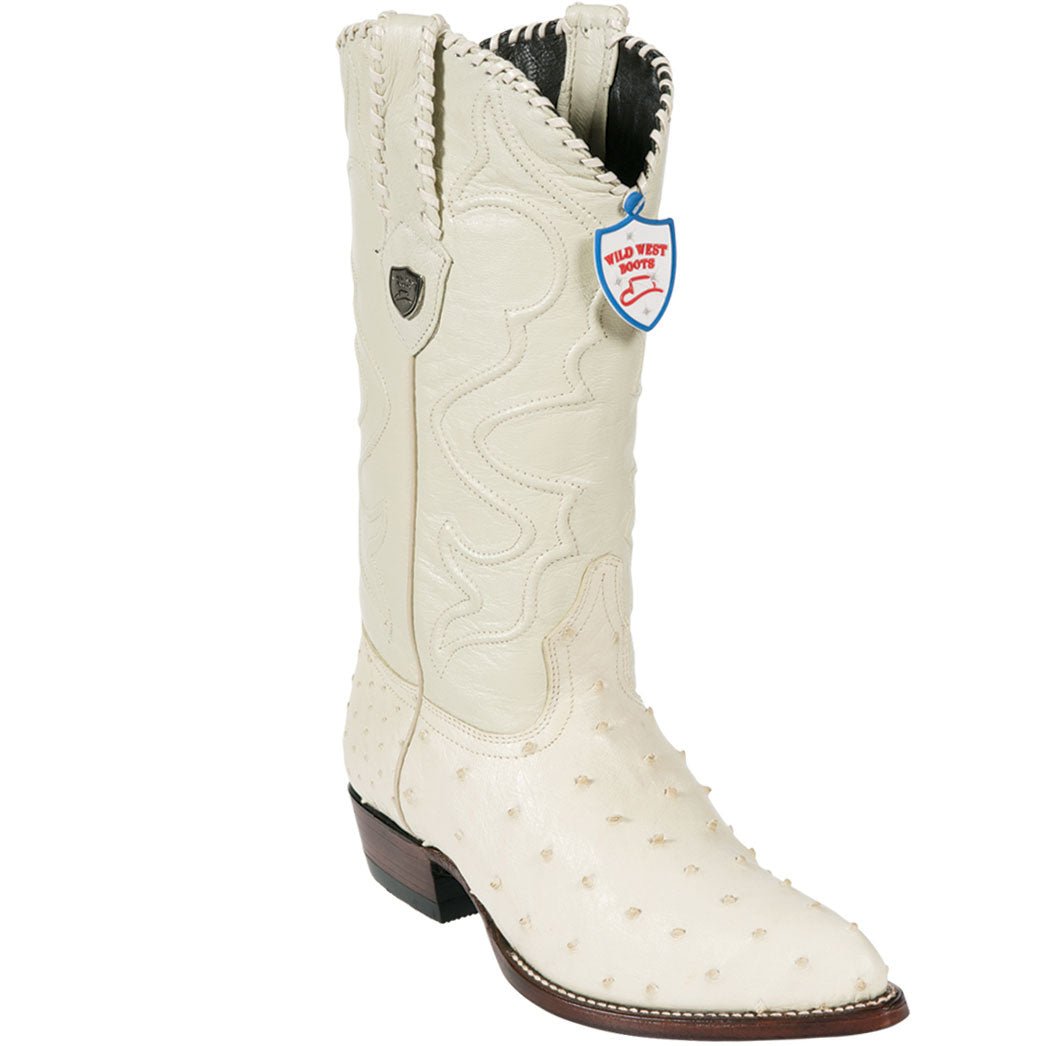 Botas de Avestruz Original Horma Puntal WW-29903 - Los Altos Boots
