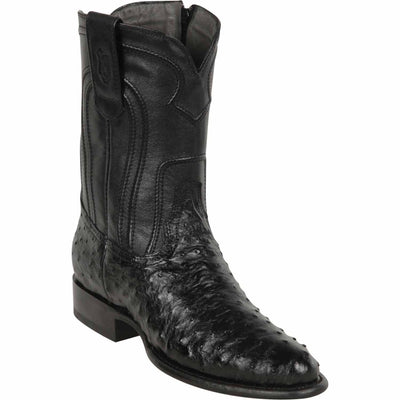 Botas de Avestruz Original Horma Roper con Zipper 1 LAB-69Z0305-060  - from alligatorwarehouse.com