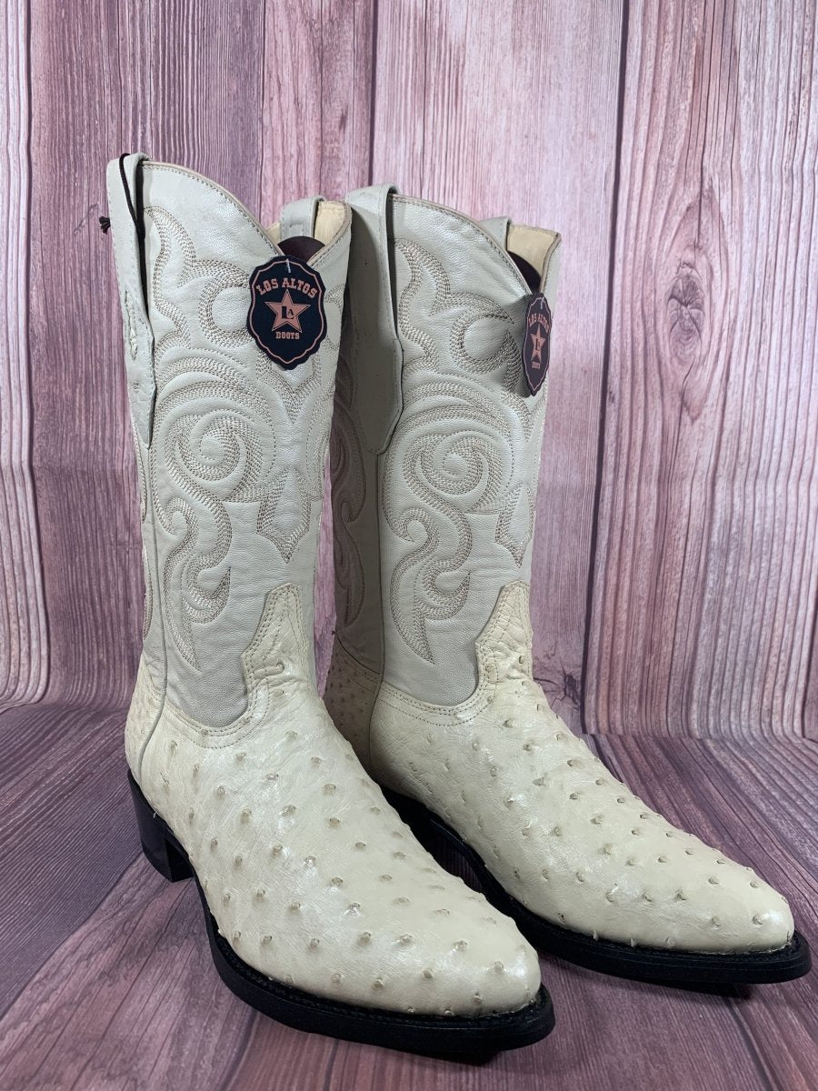 Botas de Avestruz Original Punta Oval LAB-650304