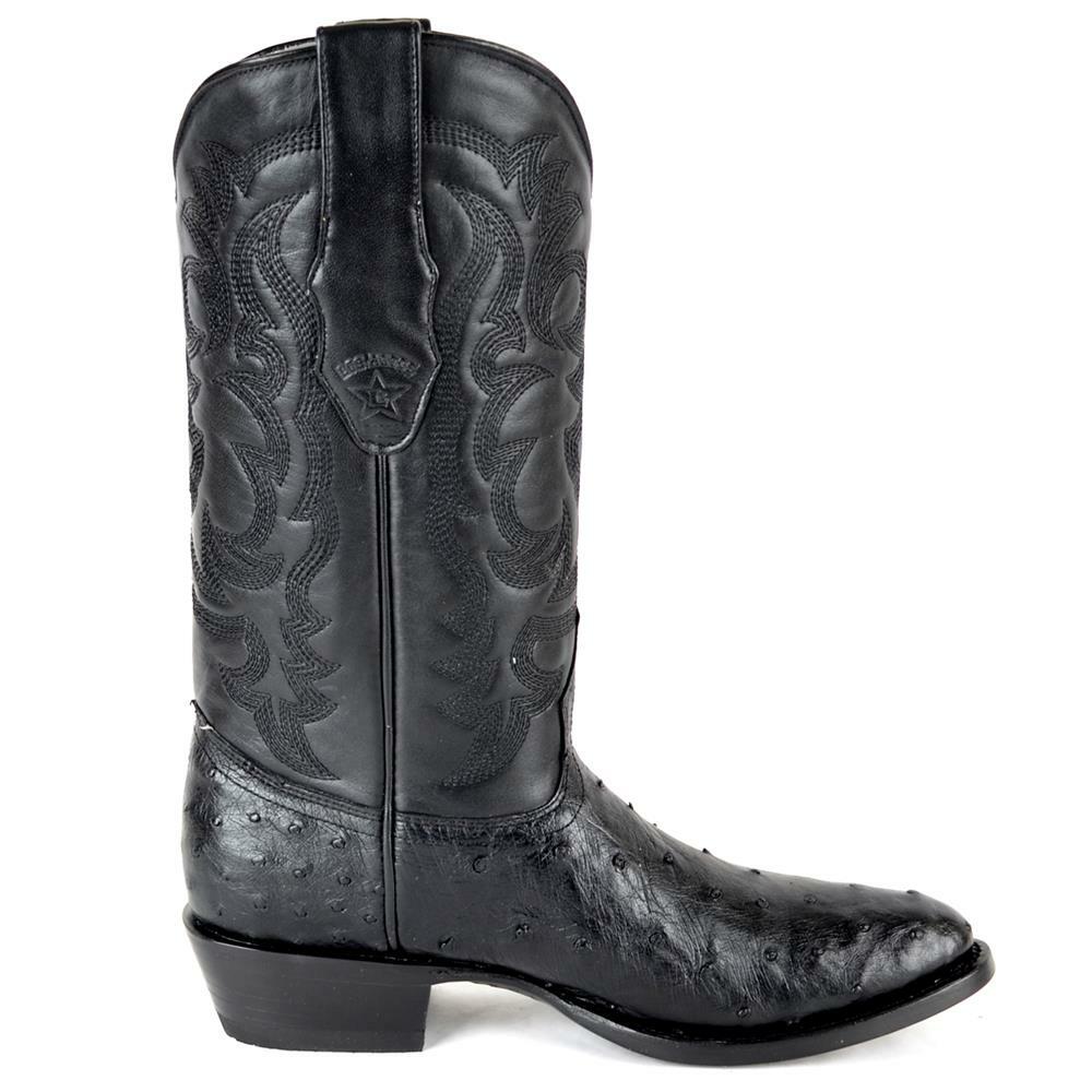 Botas de Avestruz Original Punta Redonda LAB-650305 6 LAB-650305-060  - from alligatorwarehouse.com