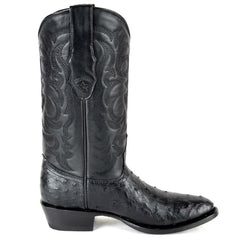 Botas de Avestruz Original Punta Redonda LAB-650305