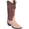 Botas de Avestruz Original Punta Redonda LAB-6503 2 LAB-650305-060  - from alligatorwarehouse.com