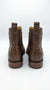 Botas de Avestruz Para Hombre Western Boots – Men’s Brown Ostrich Style Leather Chelsea Cowboy Ankle Boots