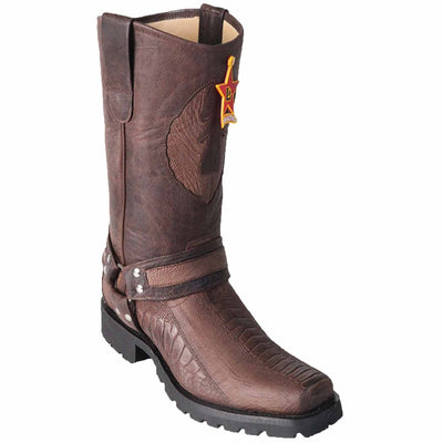 Botas de Avestruz Pata Horma Biker Motociclista Grasso 1 LAB-55TG0507-060  - from alligatorwarehouse.com