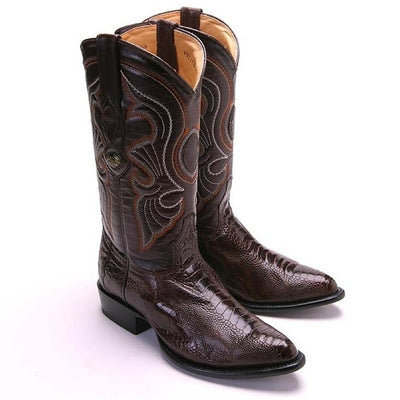 Botas de Avestruz Pata Original Horma Semi Redonda LAB-600507 2 LAB-600507-060  - from alligatorwarehouse.com