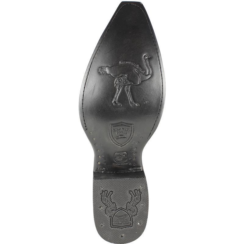 Botas de Avestruz Pata Original Punta Recortada WW-2940505 3 WW-2940505-060  - from alligatorwarehouse.com