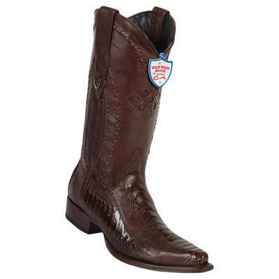 Botas de Avestruz Pata Original Punta Recortada WW-2940507 2 WW-2940507-060  - from alligatorwarehouse.com