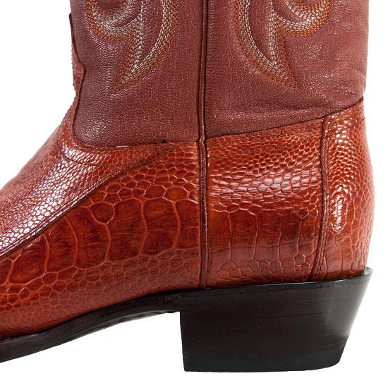 Botas de Avestruz Pata Punta Redonda LAB-650503 6 LAB-650503-060  - from alligatorwarehouse.com