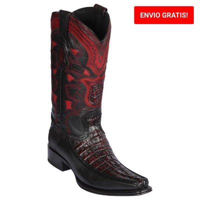 Botas de Cocodrilo Caiman con Venado Horma Europea LAB-76F0118 1 LAB-76F0118-060  - from alligatorwarehouse.com