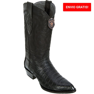Botas de Cocodrilo Caiman Panza Horma Puntal Color Negro LAB-998205 1 LAB-998205-060  - from alligatorwarehouse.com