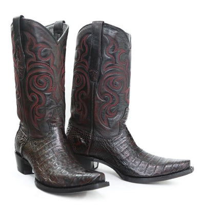 Botas de Cocodrilo Caiman Panza Punta Recortada 1 LAB-948218-060  - from alligatorwarehouse.com