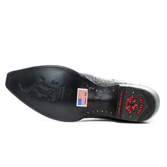 Botas de Cocodrilo Caiman Panza Punta Recortada LAB-948205