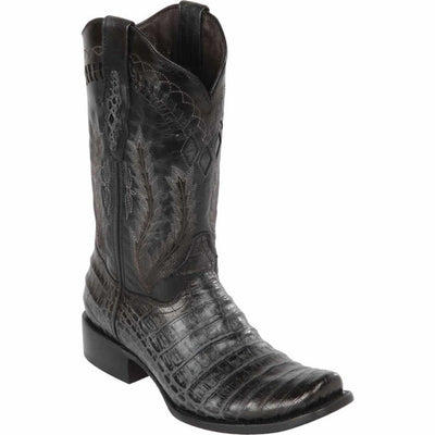 Botas de Cocodrilo Grabado Horma Dubai Cuadrada Color Gris 1   - from alligatorwarehouse.com