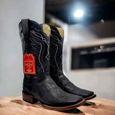 Botas de Cocodrilo Grabado Horma Rodeo Cuadrada 2   - from alligatorwarehouse.com