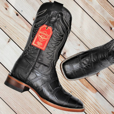 Botas de Cocodrilo Grabado Horma Rodeo Cuadrada 7   - from alligatorwarehouse.com