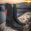 Botas de Cocodrilo Grabado Horma Rodeo Cuadrada 3   - from alligatorwarehouse.com