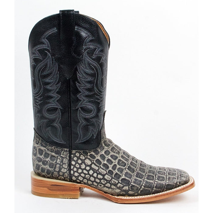 Botas de Cocodrilo Grabado Horma Rodeo Cuadrada