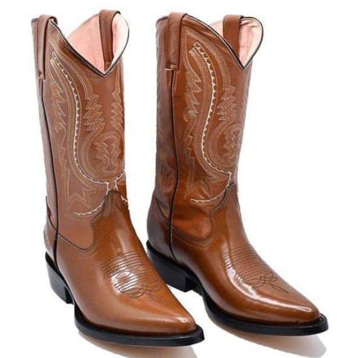 Botas de Cuero Camaleon en Horma Puntal BUF-BB1101 1   - from alligatorwarehouse.com