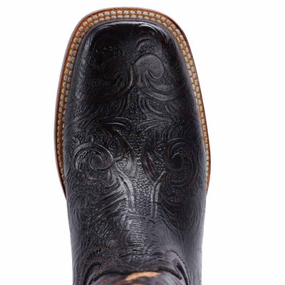 Botas de Cuero Cincelado Horma Rodeo para Mujer Color Cafe JB-16-09CAF 4   - from alligatorwarehouse.com