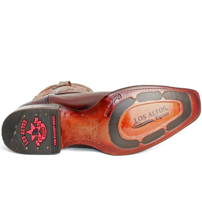 Botas de Cuero Original Punta Europea Color Cafe 6 LAB-762716-060  - from alligatorwarehouse.com