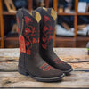 Botas de Cuero con Flores para Mujer en Horma Rodeo 2   - from alligatorwarehouse.com