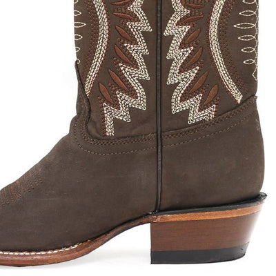 Botas de Cuero Crazy en Horma Dubai para Dama Color Cafe 2 LAB-39N6207-050  - from alligatorwarehouse.com