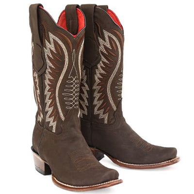 Botas de Cuero Crazy en Horma Dubai para Dama Color Cafe 1 LAB-39N6207-050  - from alligatorwarehouse.com