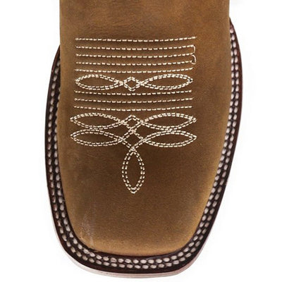 Botas de Cuero Crazy Horma Rodeo Cuadrada para Dama Color Tan LAB-322G6231 4 LAB-322G6231-050  - from alligatorwarehouse.com