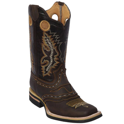 Botas de Cuero Crazy Original Horma Rodeo Cuadrada 1   - from alligatorwarehouse.com