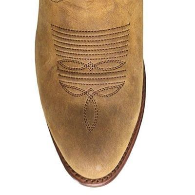 Botas de Cuero Crazy Punta Redonda para Dama Color Tan 3 LAB-356231-050  - from alligatorwarehouse.com