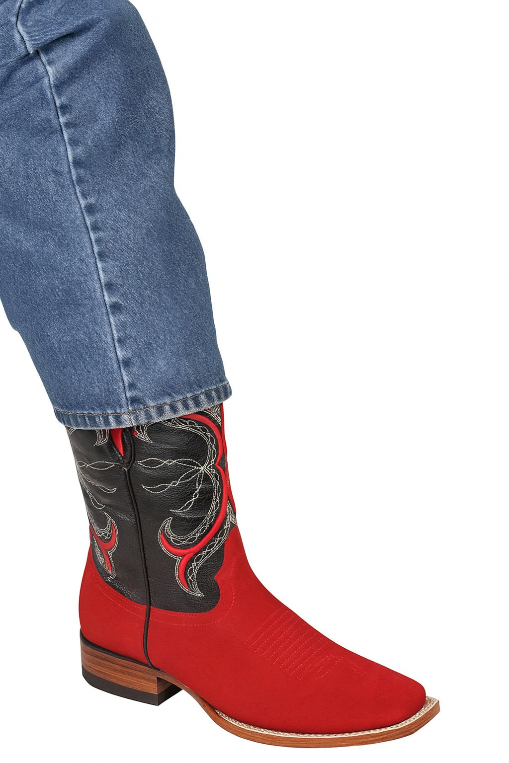Botas de Cuero Gamuza Horma Rodeo Cuadrada 8   - from alligatorwarehouse.com