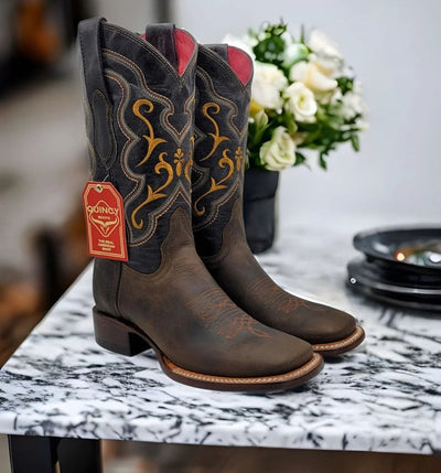 Botas de Cuero Grasso para Mujer en Horma Rodeo 3   - from alligatorwarehouse.com