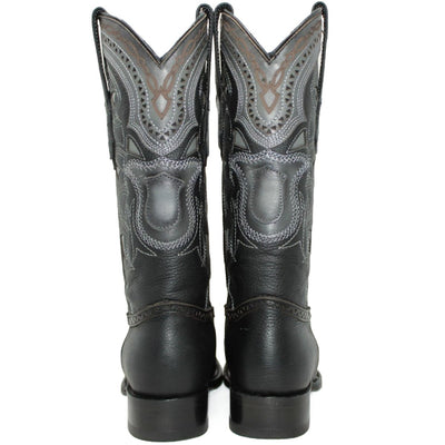 Botas de Cuero Grisly Original Horma Europea Cuadrada Negro LAB-762705 5 LAB-762705-060  - from alligatorwarehouse.com