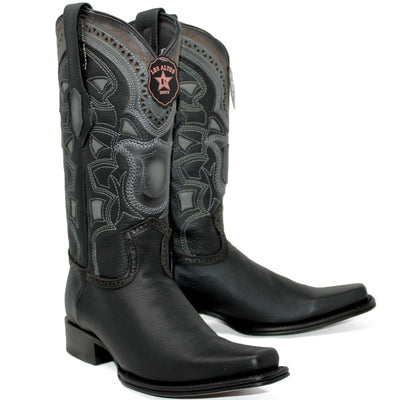 Botas de Cuero Grisly Original Horma Europea Cuadrada Negro LAB-762705 1 LAB-762705-060  - from alligatorwarehouse.com