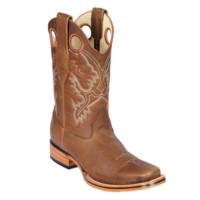 Botas de Cuero Horma Rodeo Cuadrada Color Miel LAB-8129951 1 LAB-8129951-060  - from alligatorwarehouse.com