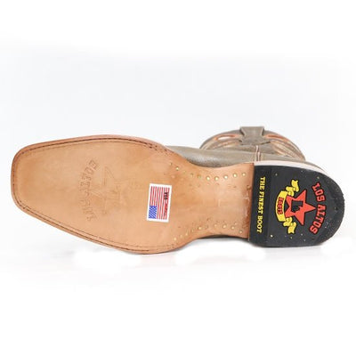 Botas de Cuero Horma Rodeo Cuadrada Color Miel LAB-8129951 6 LAB-8129951-060  - from alligatorwarehouse.com