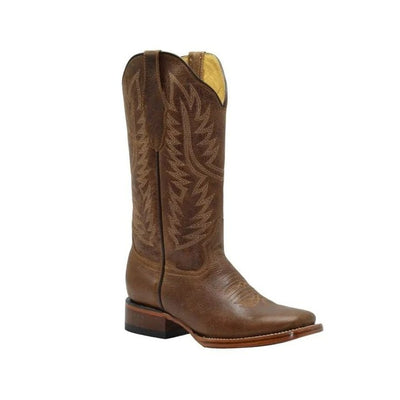 Botas de Cuero Original Horma Rodeo para Mujer Color Cafe JB-16-10C 1   - from alligatorwarehouse.com