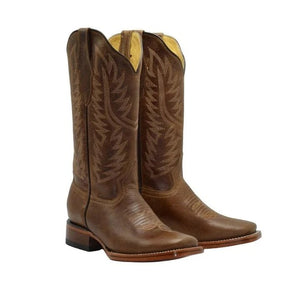 Botas de Cuero Original Horma Rodeo para Mujer Color Cafe JB-16-10C